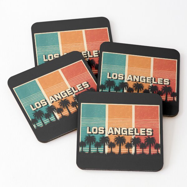 Item preview, Los Angeles In Retro Rectangular Blocks  designed and sold by ILOVEART247.