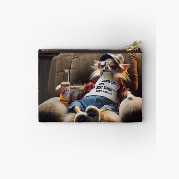 Item preview, Chihuahua Relaxing in a Recliner Drinking a Beer designed and sold by TheDogOnIt.