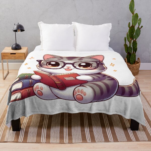 Item preview,  Cute Cat Reading  designed and sold by Chic-Fun.