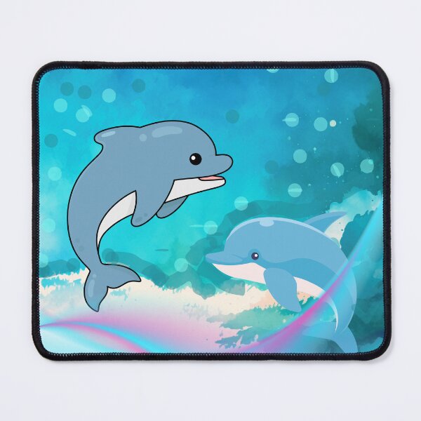 Item preview, Two baby dolphins - having fun in the ocean designed and sold by AmazingHisLove.