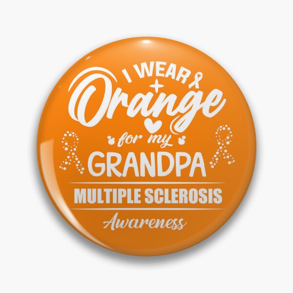 Item preview, I Wear Orange For My Grandpa Multiple Sclerosis Awareness Gear designed and sold by DynamicDesign.