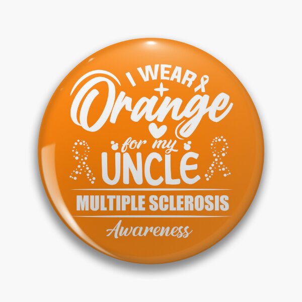 Aperçu de l'œuvre I Wear Orange For My Uncle Multiple Sclerosis Awareness Gear créée et vendue par DynamicDesign.