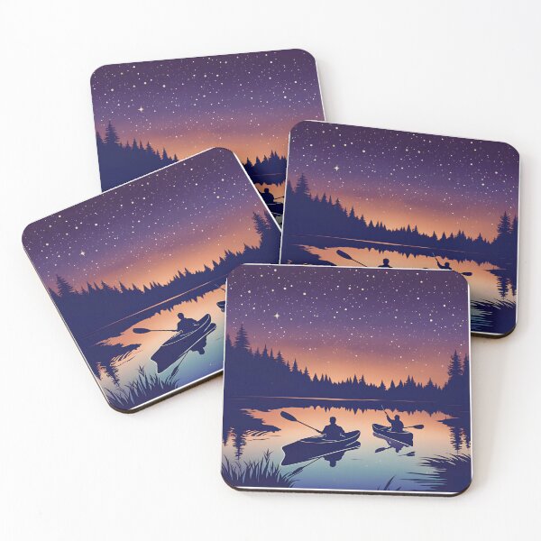 Item preview, Night Kayaking Glowing Stars designed and sold by FitEnvy.