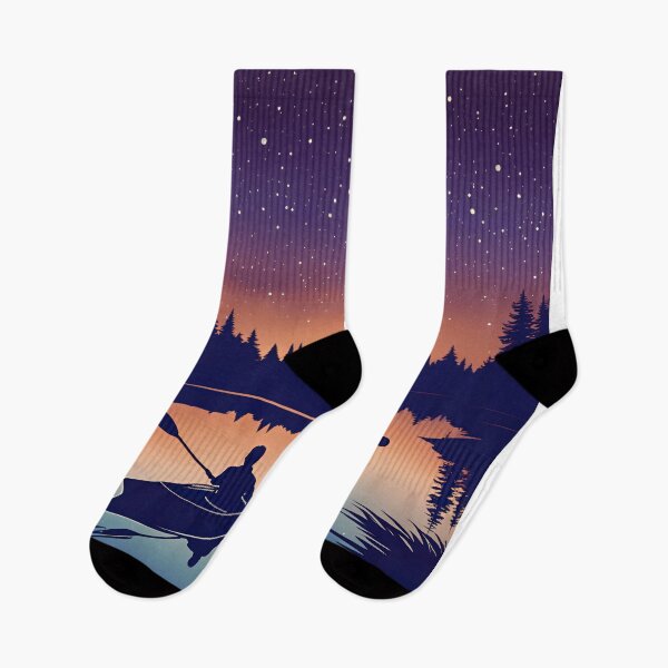 Item preview, Night Kayaking Glowing Stars designed and sold by FitEnvy.