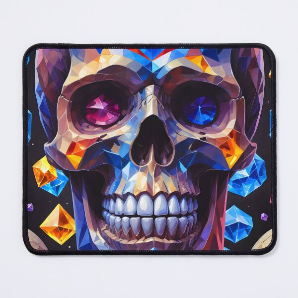 Item preview, Cool Geometric Crystal Skull Art Pattern designed and sold by TheArtOfPat.