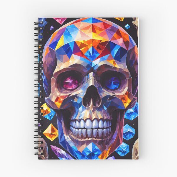 Item preview, Cool Geometric Crystal Skull Art Pattern designed and sold by TheArtOfPat.