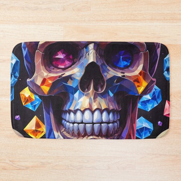 Item preview, Cool Geometric Crystal Skull Art Pattern designed and sold by TheArtOfPat.