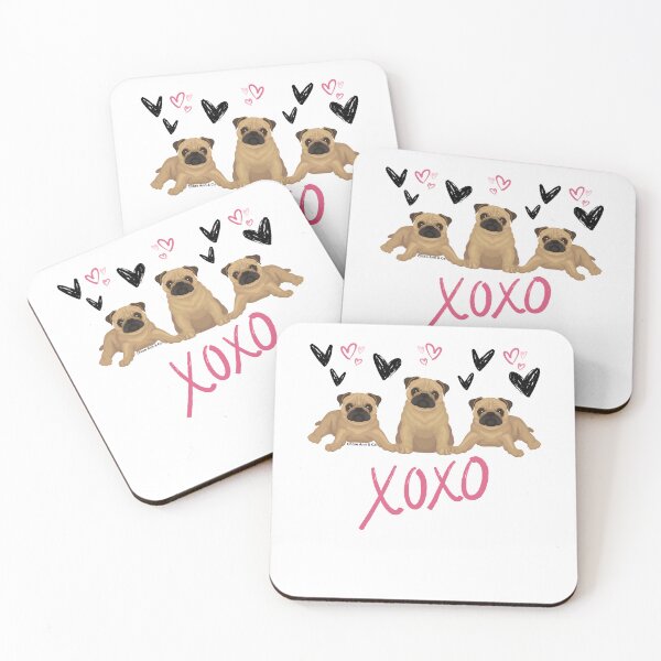 Item preview, Xoxo Pug Design  designed and sold by ChloeAnnandCo.