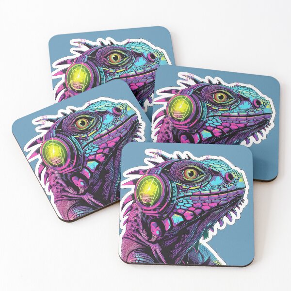 Item preview, cyberpunk iguana designed and sold by hookline.