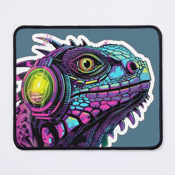 Item preview, cyberpunk iguana designed and sold by hookline.