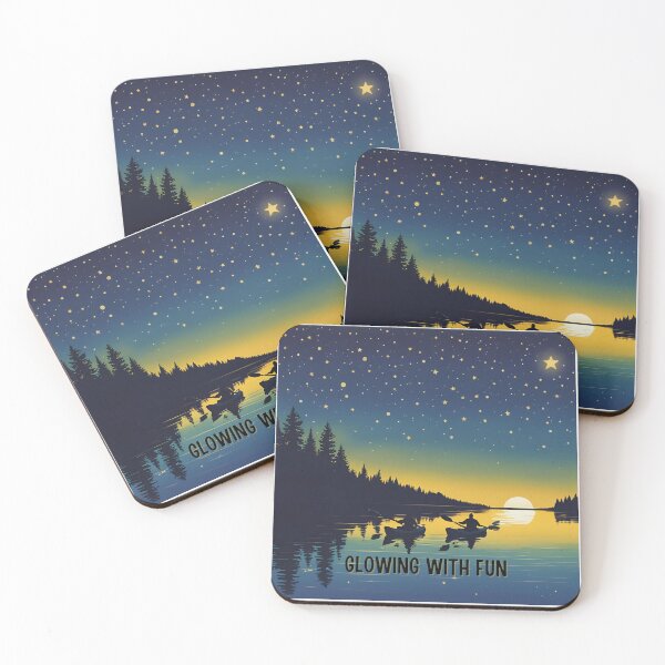 Item preview, Glowing With Fun: Night Kayaking Glowing Stars designed and sold by FitEnvy.