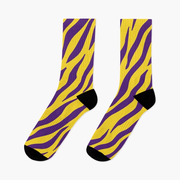 Item preview, Yellow and Purple Tiger Stripes Print designed and sold by NDaZone.