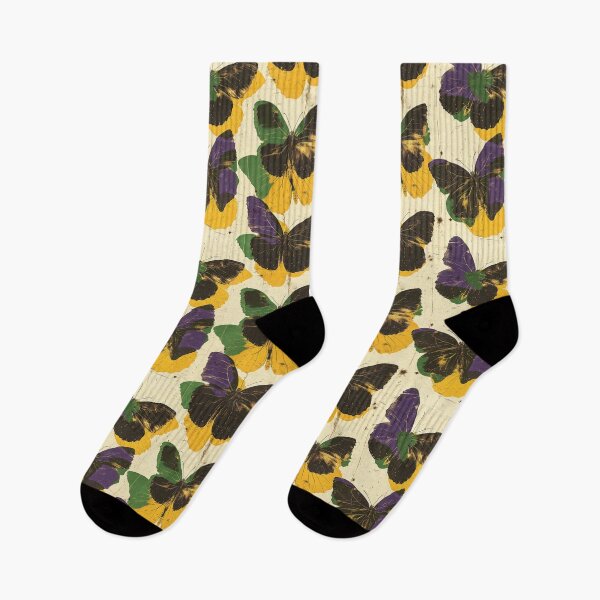 Item preview, Vintage Purple Green and Gold Butterflies Pattern designed and sold by NDaZone.