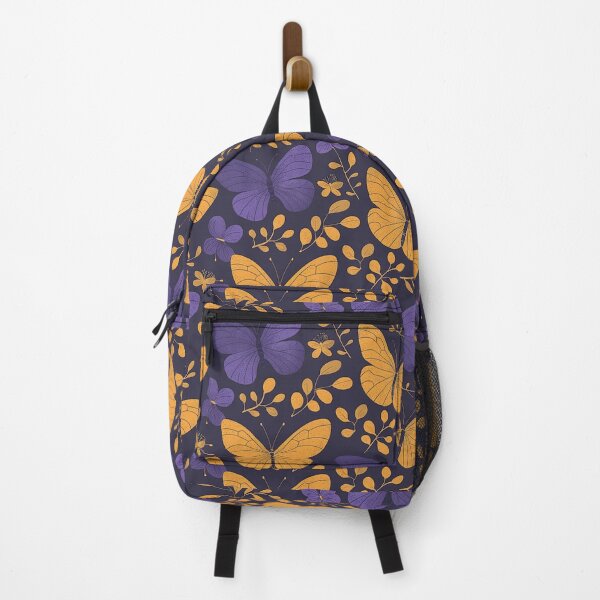 Item preview, Purple and Gold Butterflies Pattern designed and sold by NDaZone.