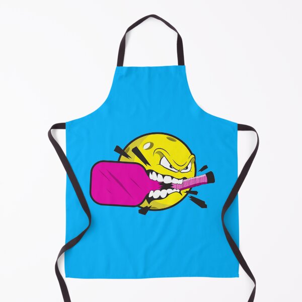 Item preview, Pickleball Menace Sticker - Fuchsia Paddle designed and sold by BlueSkyTheory.