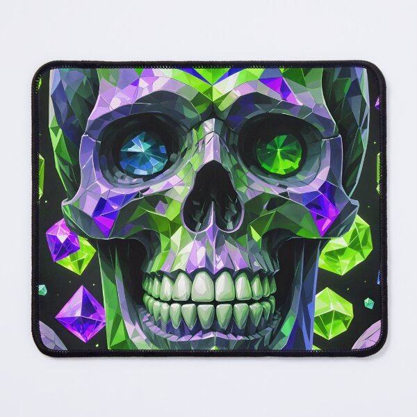 Item preview, Cool Geometric Crystal Skull Art Pattern designed and sold by TheArtOfPat.
