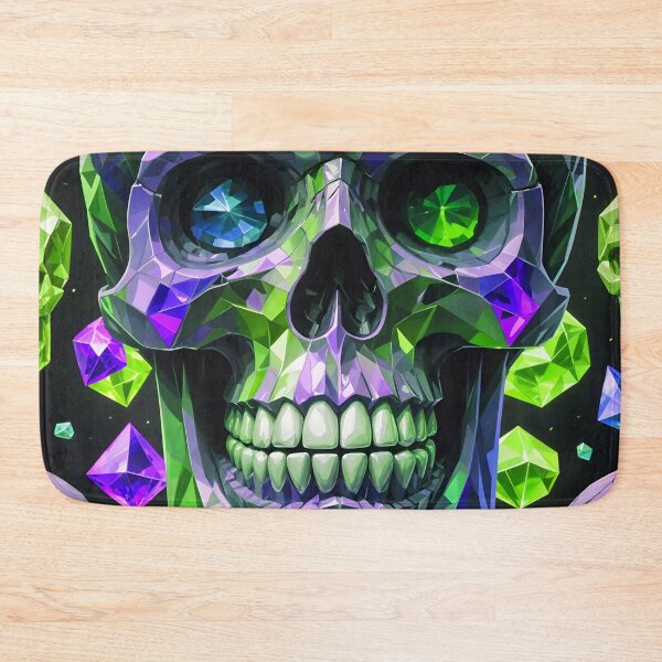 Item preview, Cool Geometric Crystal Skull Art Pattern designed and sold by TheArtOfPat.