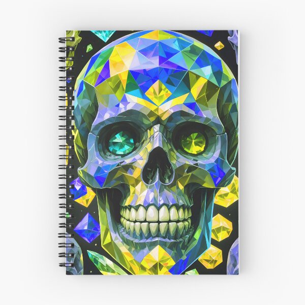 Item preview, Cool Geometric Crystal Skull Art Pattern designed and sold by TheArtOfPat.