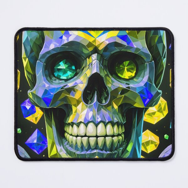 Item preview, Cool Geometric Crystal Skull Art Pattern designed and sold by TheArtOfPat.