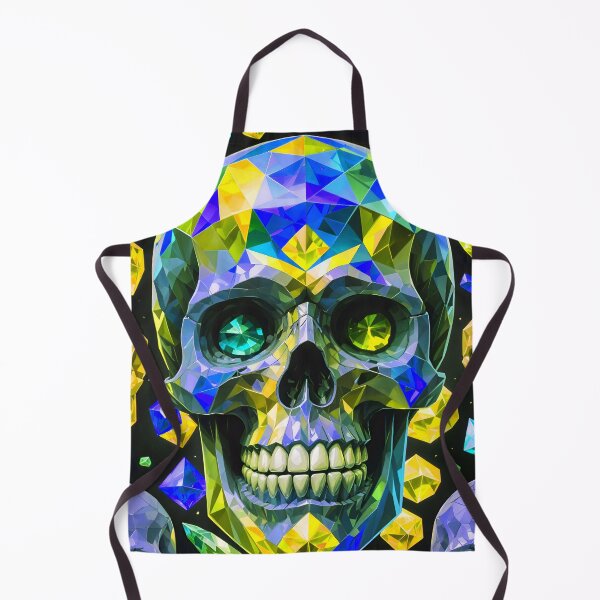 Item preview, Cool Geometric Crystal Skull Art Pattern designed and sold by TheArtOfPat.