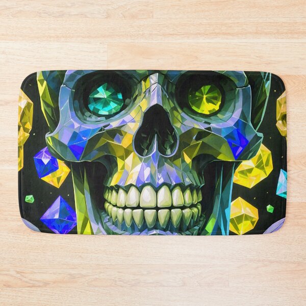 Item preview, Cool Geometric Crystal Skull Art Pattern designed and sold by TheArtOfPat.