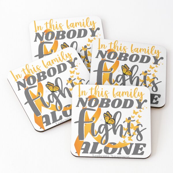 Item preview, In this Family No One Fights Alone Leukemia Awareness designed and sold by Heather  Wheeler.