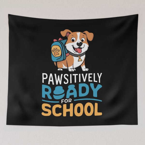 Item preview, Cute Dog Ready for back to school designed and sold by Taans-Creation.