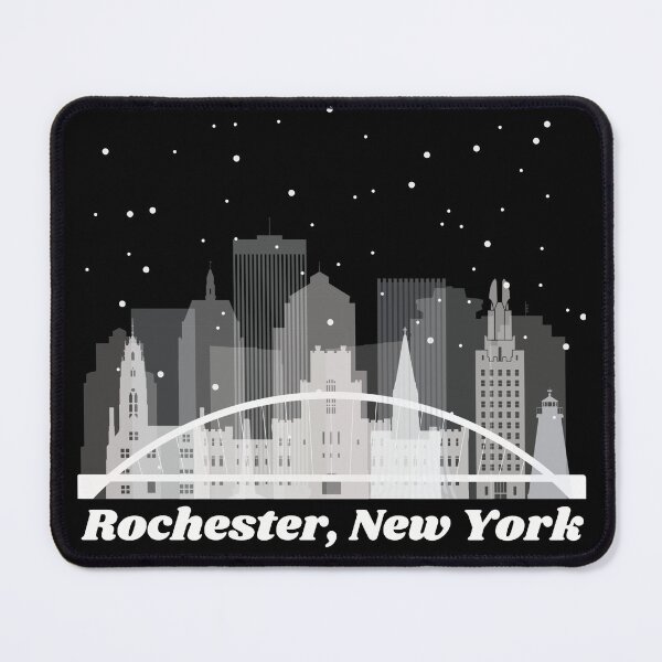 Item preview, Rochester New York Snowy Night designed and sold by ILOVEART247.