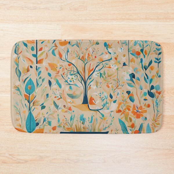 Item preview, Birds Floral Vintage Pattern designed and sold by FitEnvy.