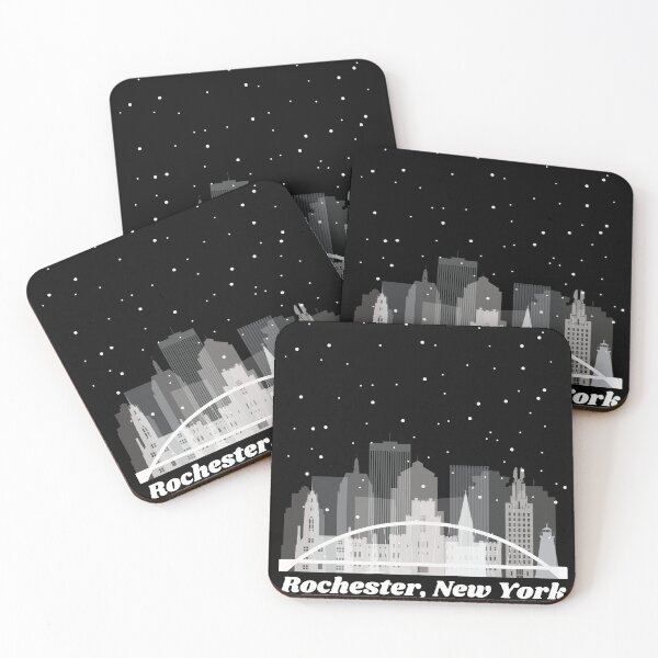 Item preview, Rochester New York Snowy Night designed and sold by ILOVEART247.