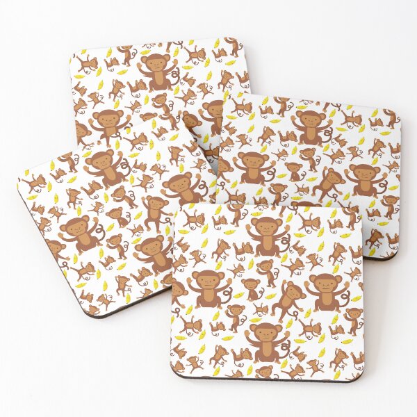 Item preview, Cheeky Cartoon Monkey Banana Cute Pattern designed and sold by SZPdezigns.