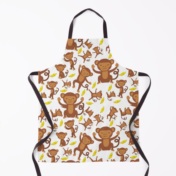 Item preview, Cheeky Cartoon Monkey Banana Cute Pattern designed and sold by SZPdezigns.