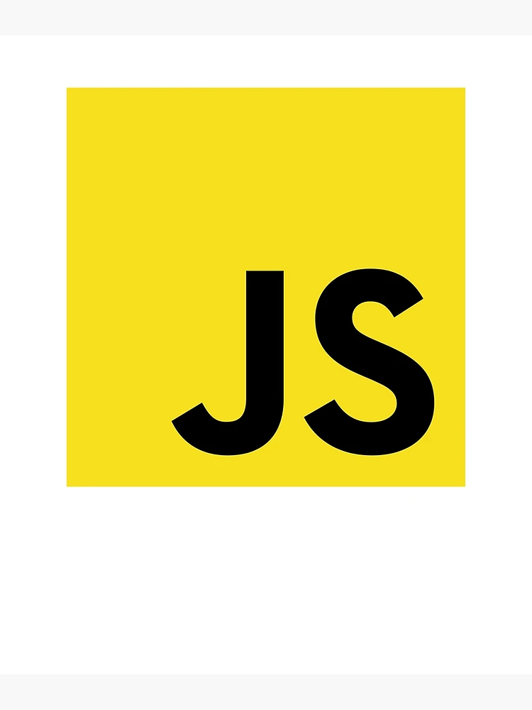 Thumbnail 3 of 3, Poster, JavaScript EcmaScript Unofficial Logo Sweatshirt designed and sold by Rainwater Merch.