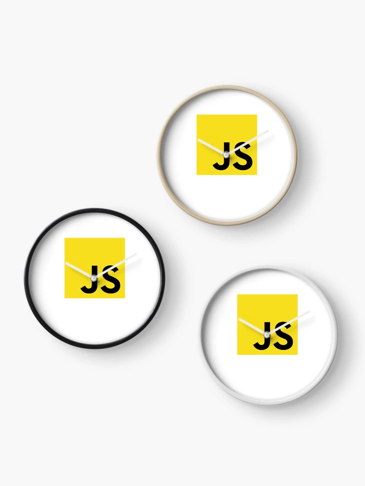 Thumbnail 3 of 4, Clock, JavaScript EcmaScript Unofficial Logo Sweatshirt designed and sold by Rainwater Merch.