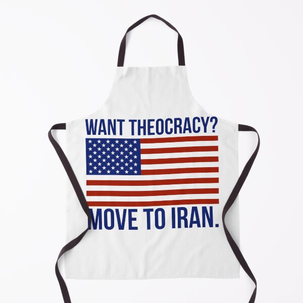 Item preview, Want theocracy? Funny flag design. designed and sold by Rachel the Artist .