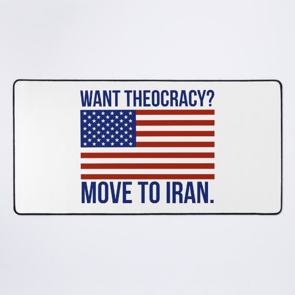 Item preview, Want theocracy? Funny flag design. designed and sold by Rachel the Artist .