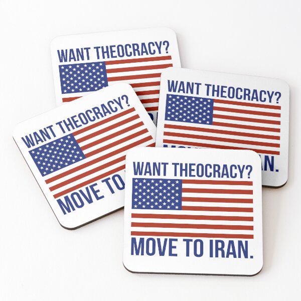Item preview, Want theocracy? Funny flag design.  designed and sold by Rachel the Artist .