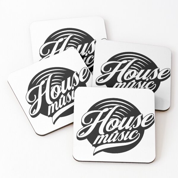Item preview, HOUSE MUSIC  - Vinyl Font (black)  designed and sold by Discothreadz.