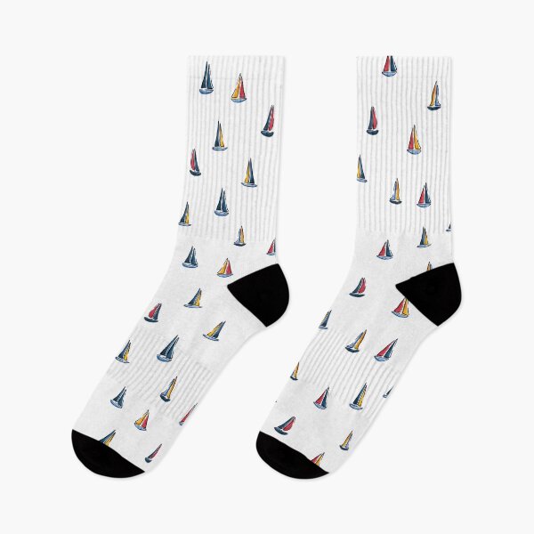 Item preview, Nautical - Sailboats (Red & Blue) designed and sold by littlearrow.