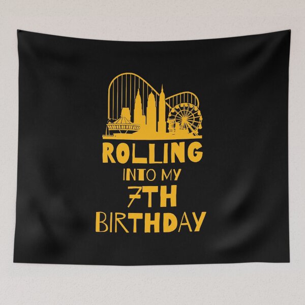 Item preview, Rolling into my 7th Birthday designed and sold by 87-Aesthetics.