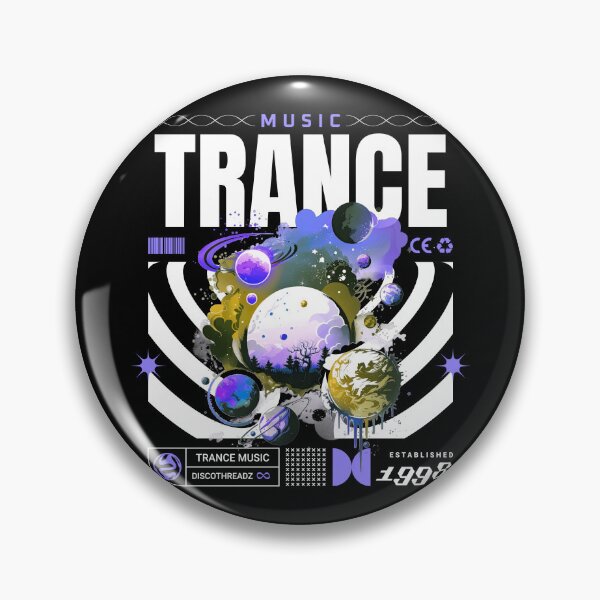 Item preview, TRANCE  - Trippy Scene (white)  designed and sold by Discothreadz.
