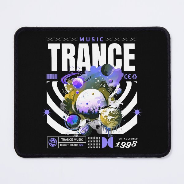 Aperçu de l'œuvre TRANCE - Scène Trippy (blanc) créée et vendue par Discothreadz.