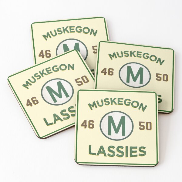 Item preview, Muskegon Lassies • AAGPBL 1946-1950 • Muskegon, Michigan designed and sold by MKE Rhine Maiden  •  Grumble Services, LLC..