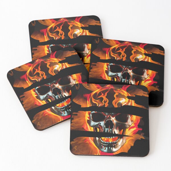 Item preview, Fire skull designed and sold by DebriArte.