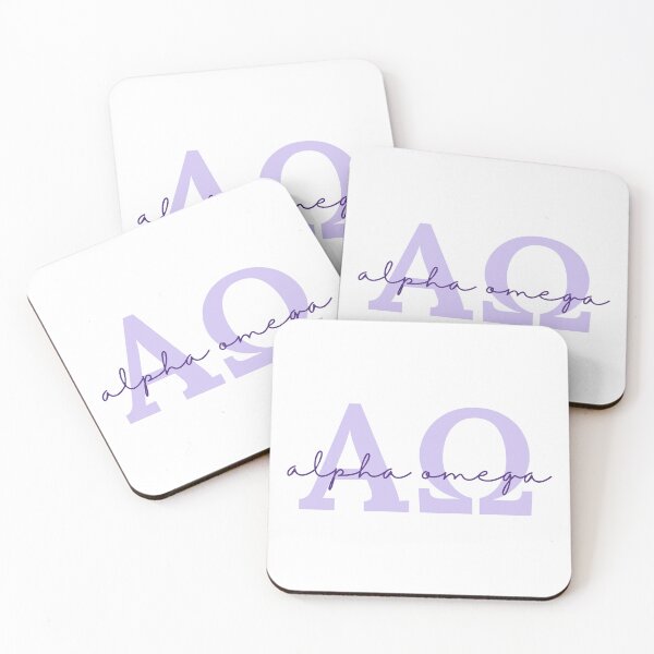 Item preview, Cursive AΩ - Purple designed and sold by aoaa-merch.