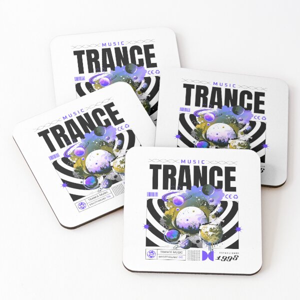 Item preview, TRANCE  - Trippy Scene (white)  designed and sold by Discothreadz.