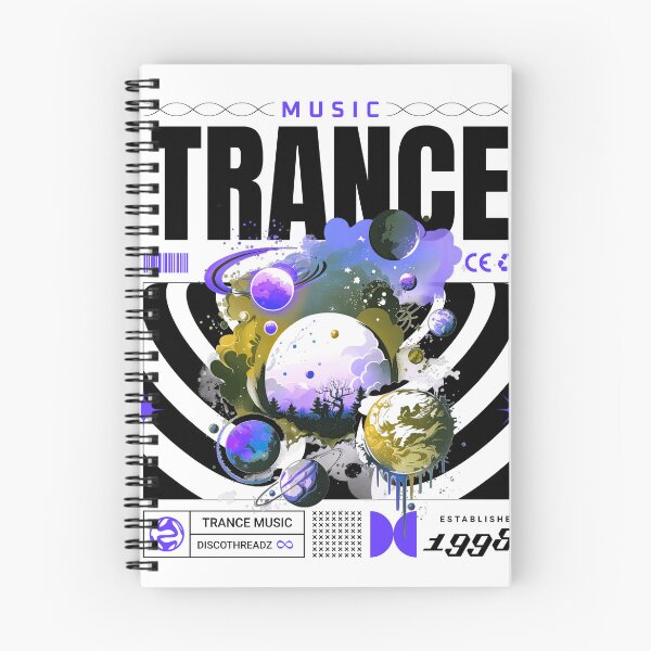 Item preview, TRANCE  - Trippy Scene (white)  designed and sold by Discothreadz.