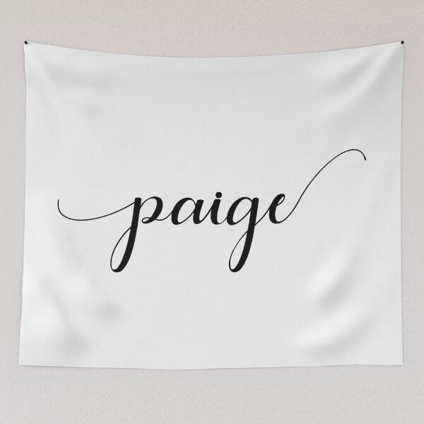 Item preview, Paige - Custom name on delicate black cursive font designed and sold by To the Lua.