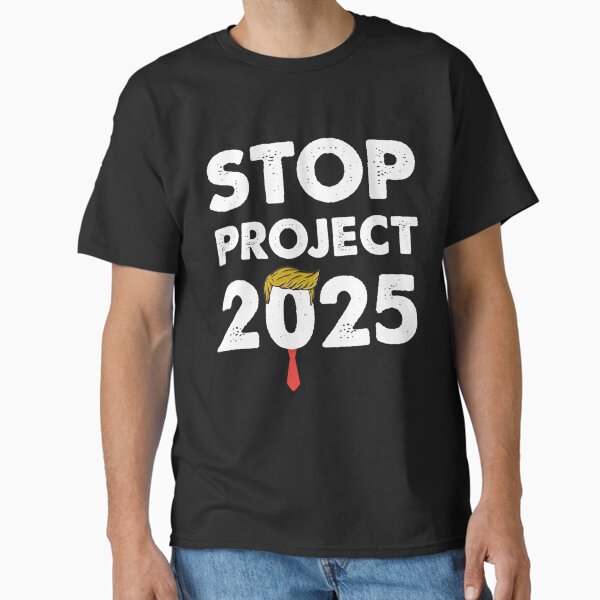 Vista previa del artículo con la obra «Detener el Proyecto 2025 Proyecto Trump Anti Trump», diseñado y vendido por ngyuik.