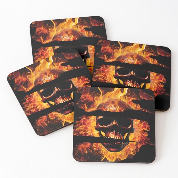 Item preview, Fire skull designed and sold by DebriArte.